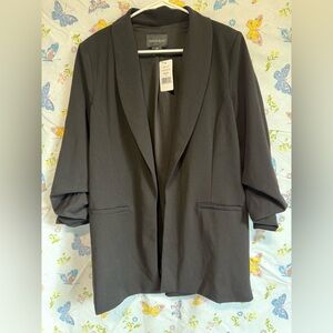 Dakota Blue Women’s Open-Front Crepe Blazer | Black | Size Small | NWT